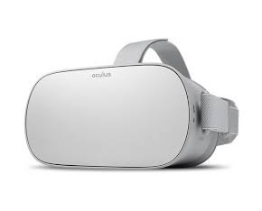 Photo of Oculus Go and link to download Gizmo VR
